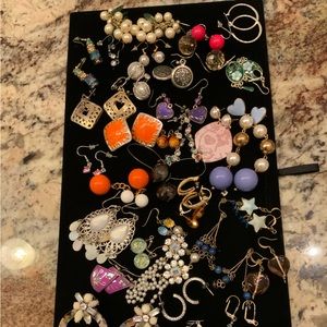 Large Vintage-Modern Earring Lot #B9